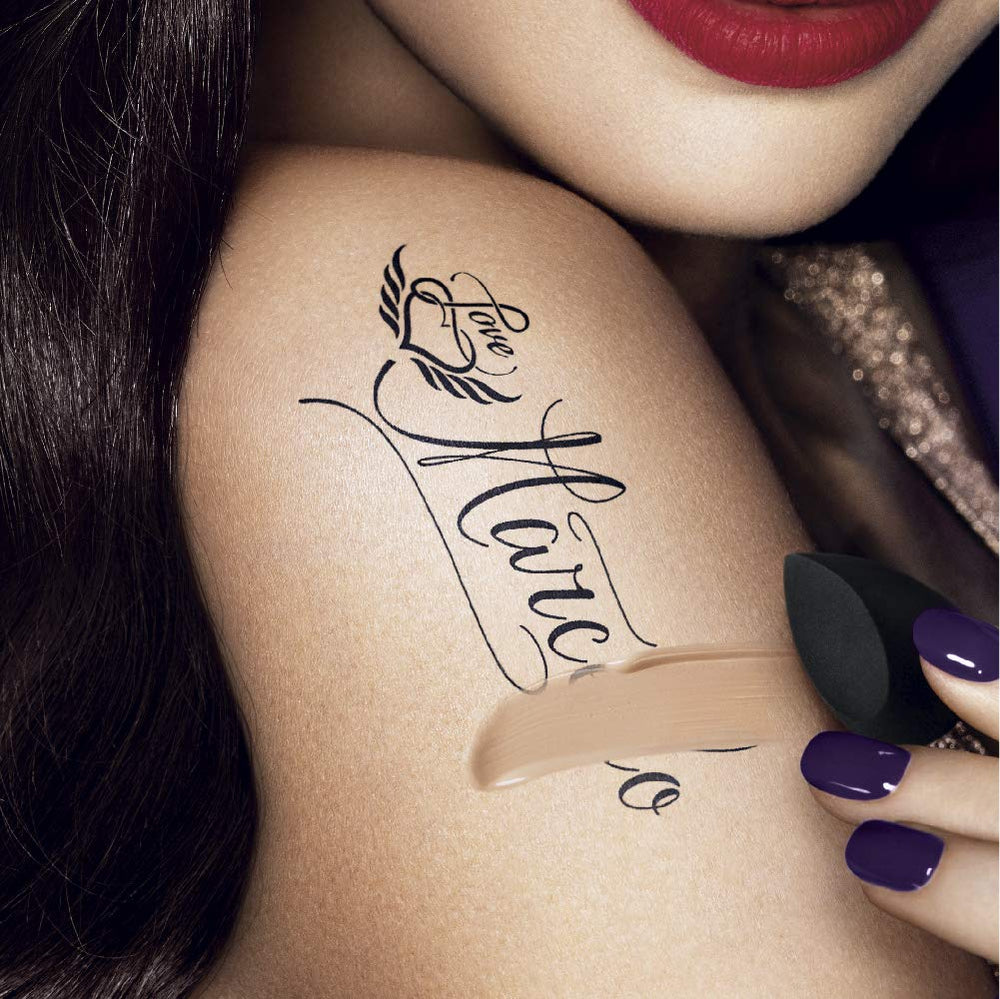 L'Oreal Paris Infallible Total Cover delivers natural finish after blending.