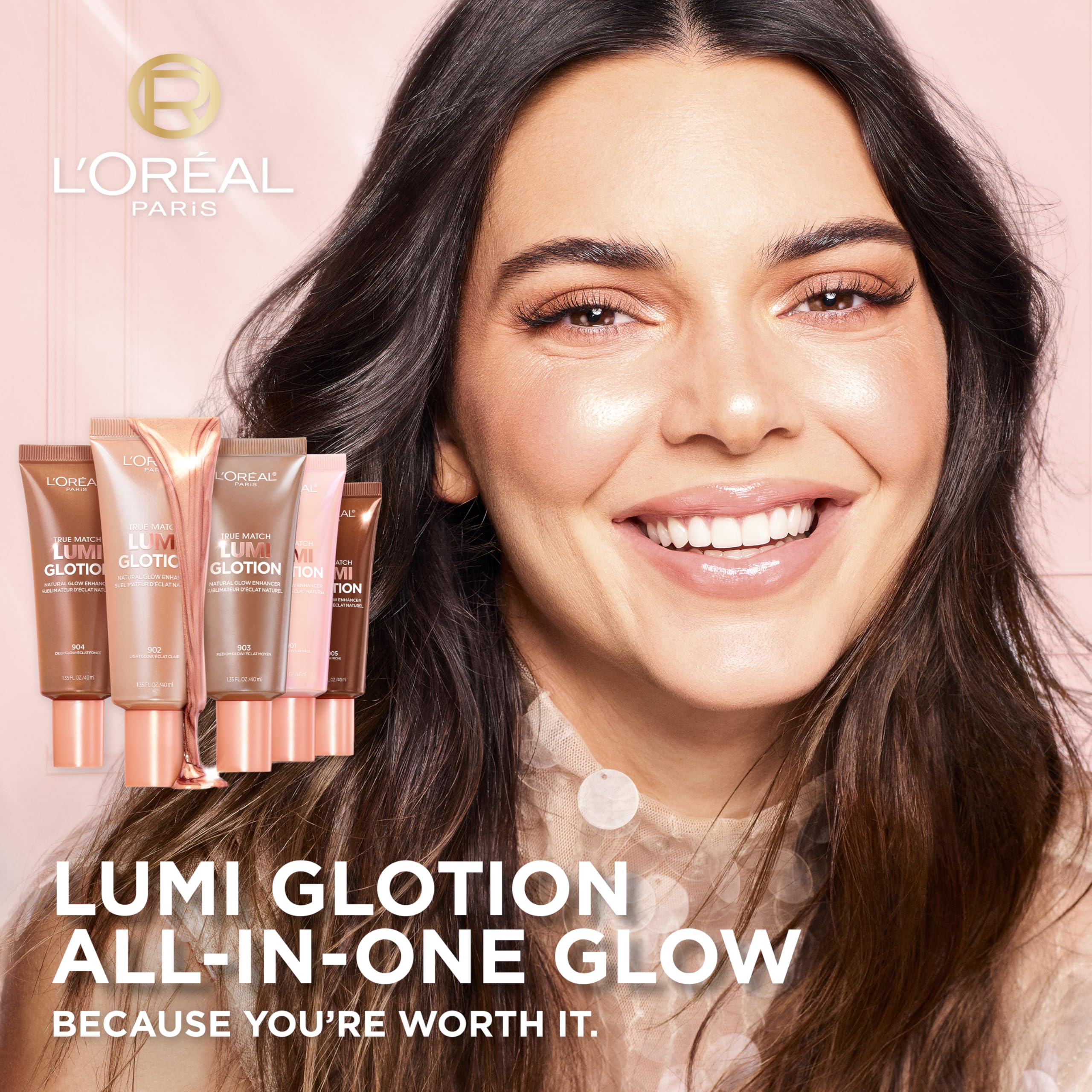 L'Oréal Paris Lumi Glotion, textura líquida que aporta hidratación ligera.