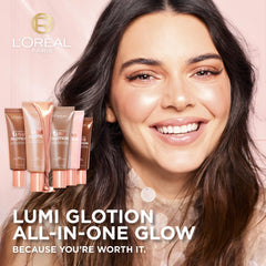 L'Oréal Paris Lumi Glotion, textura líquida que aporta hidratación ligera.