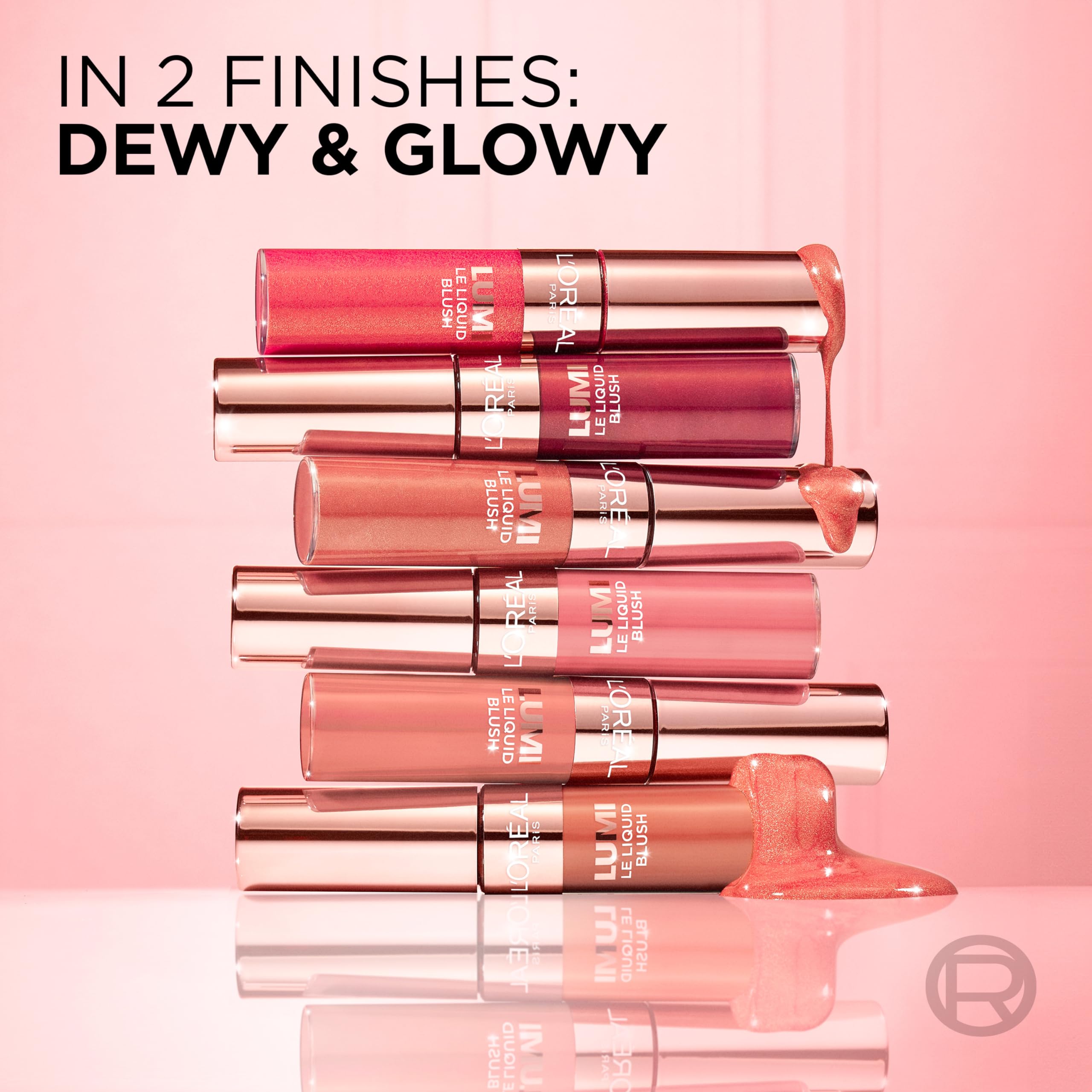 L'Oreal Paris Lumi Le Liquid Blush aplicador suave, facilita la aplicación precisa.