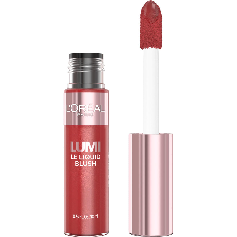 L'Oreal Paris Lumi Le Liquid Blush rosa brillante, para un color luminoso en las mejillas.