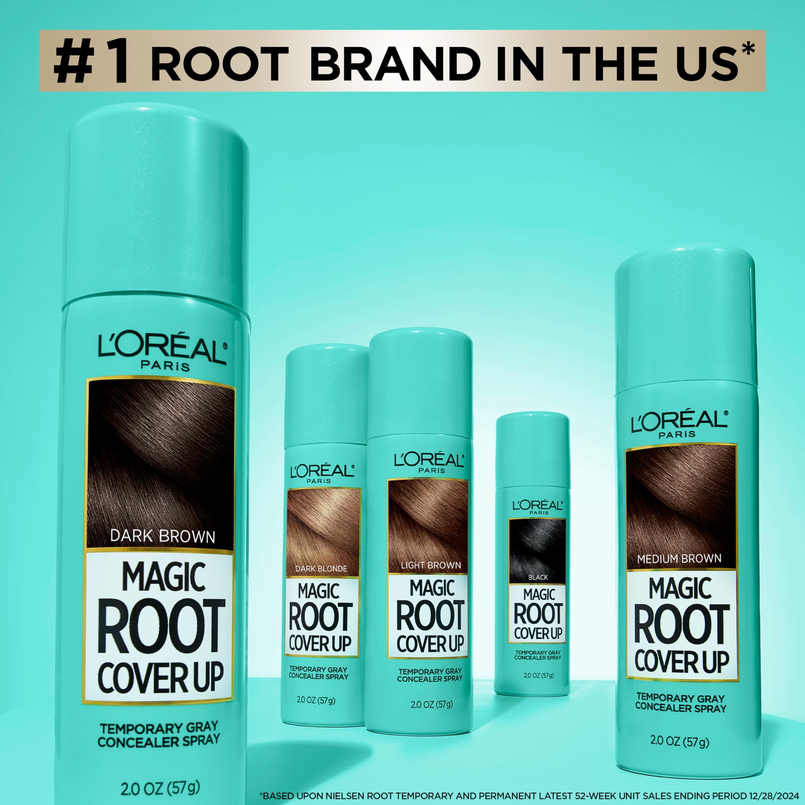 Empaque compacto de Magic Root Cover Up con variaciones de packaging