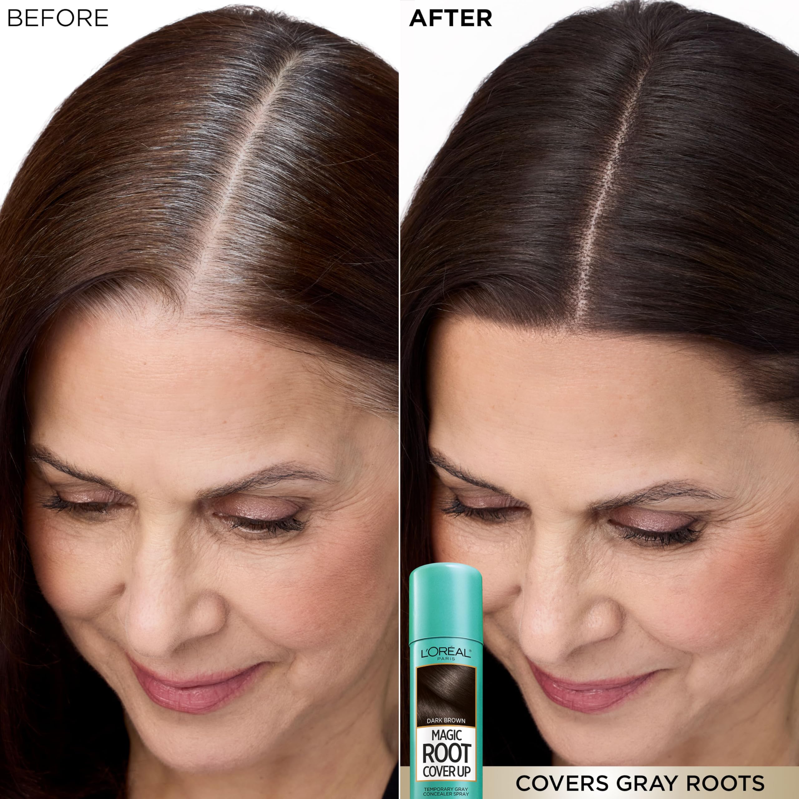 L'Oreal Paris Magic Root Cover Up, sin amonico y peroxido.
