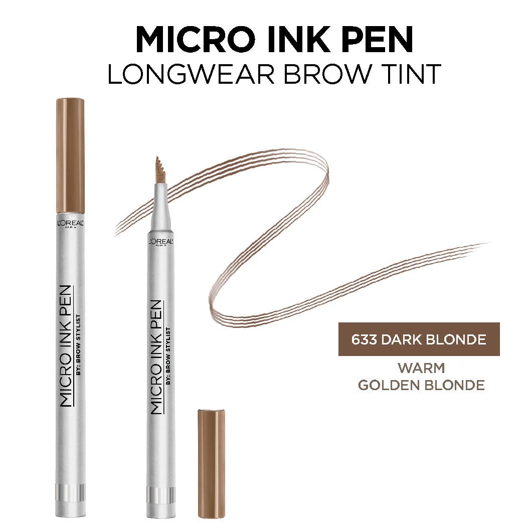 L'Oréal Paris Micro Ink Pen Brow Stylist prueba de consumidor muestra color instantáneo.