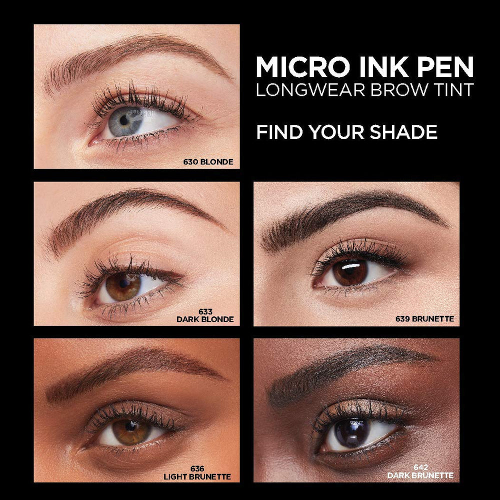 Aplicación precisa con punta de peine para cejas definidas.