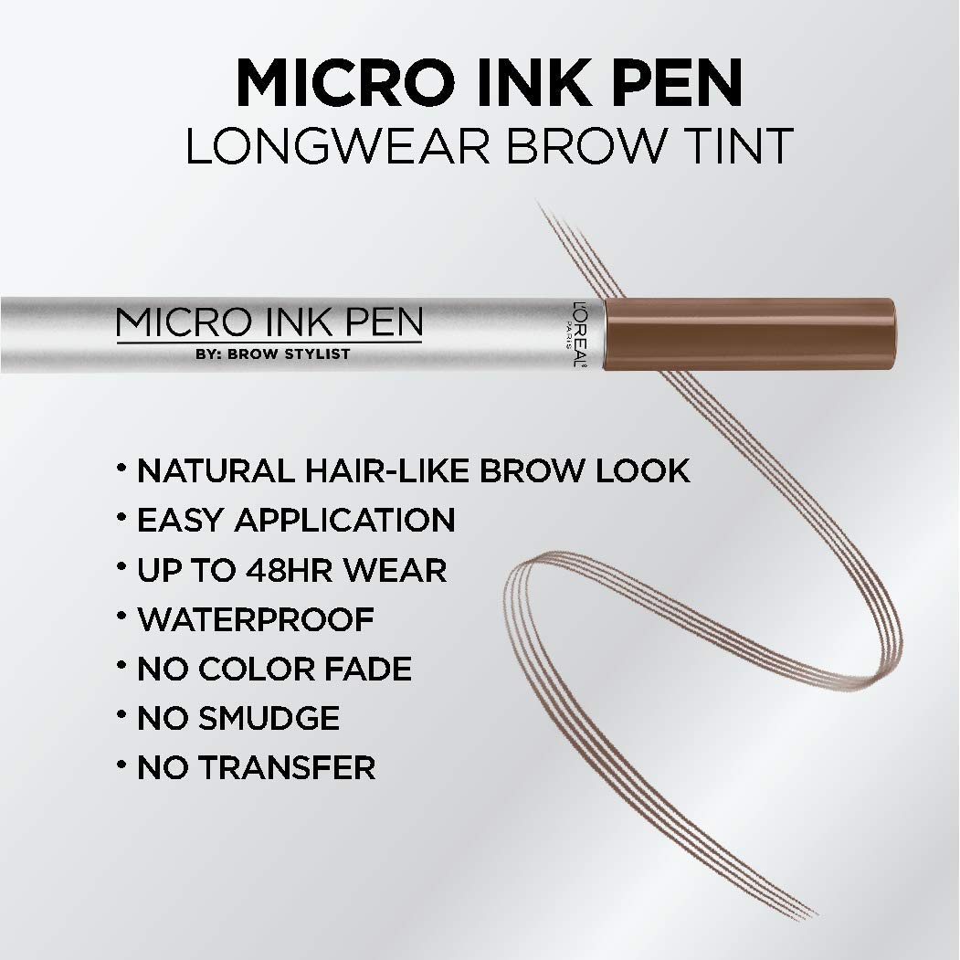 La punta peine del Micro Ink Pen facilita trazos suaves para un aspecto natural.