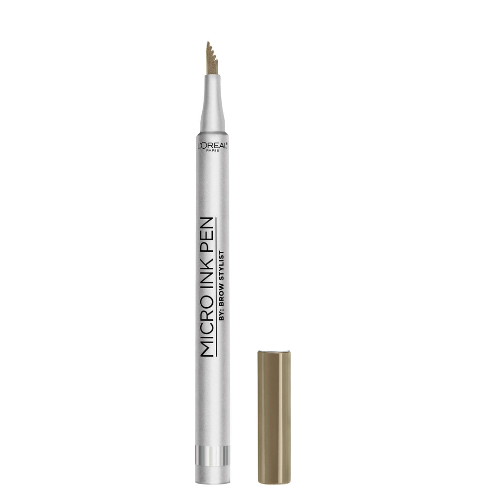 L’Oréal Paris Micro Ink Pen cejas, punta-peine para un acabado natural.