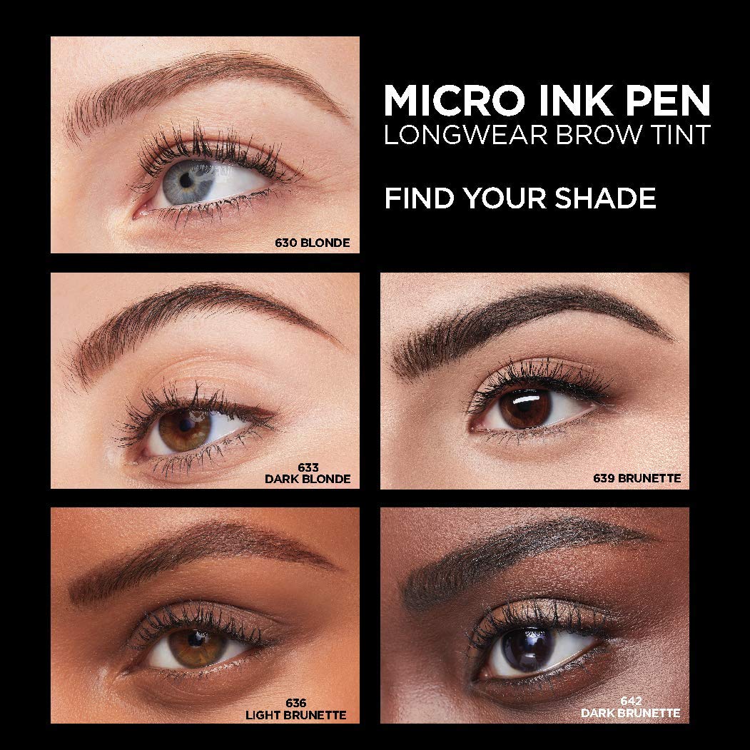 L’Oréal Paris Micro Ink Pen resistente al agua para cejas definidas.