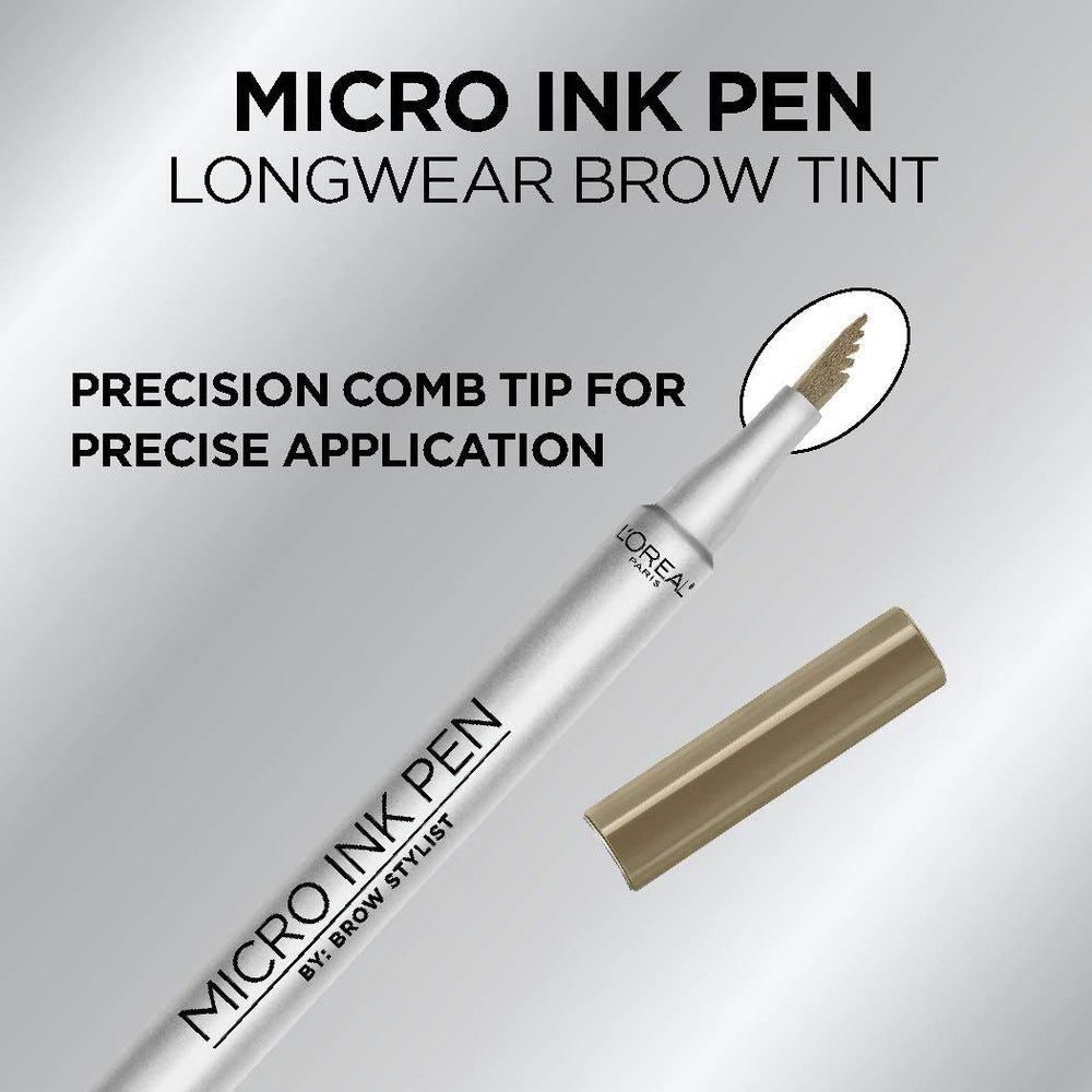L’Oréal Paris Micro Ink Pen sin transferencia para un acabado limpio.