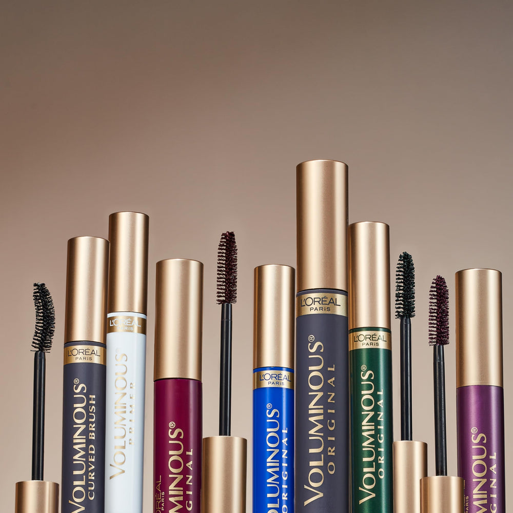 L'Oreal Paris Original Voluminous Mascara primer plano de pestañas voluminosas y definidas