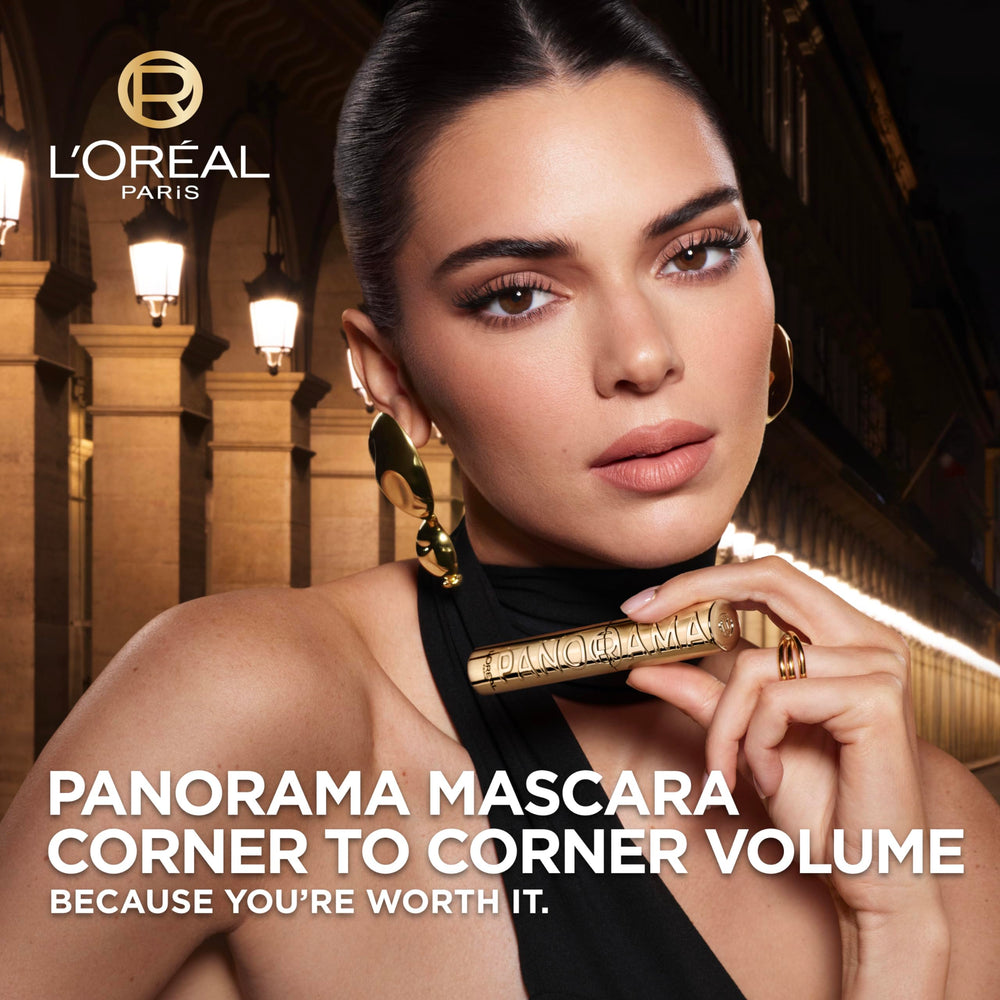 L'Oréal Paris Panorama Mascara cepillo multinivel captura cada pestaña para definición total.
