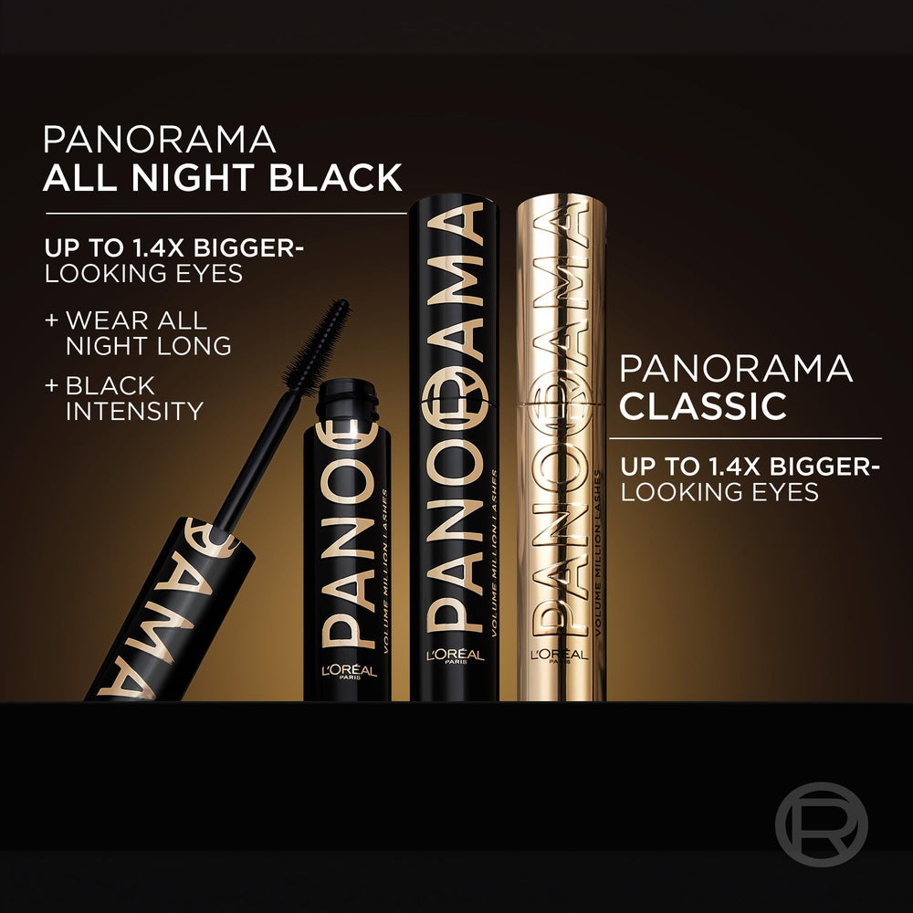 L'Oreal Paris Panorama Mascara pigmento negro intenso para mirada impactante