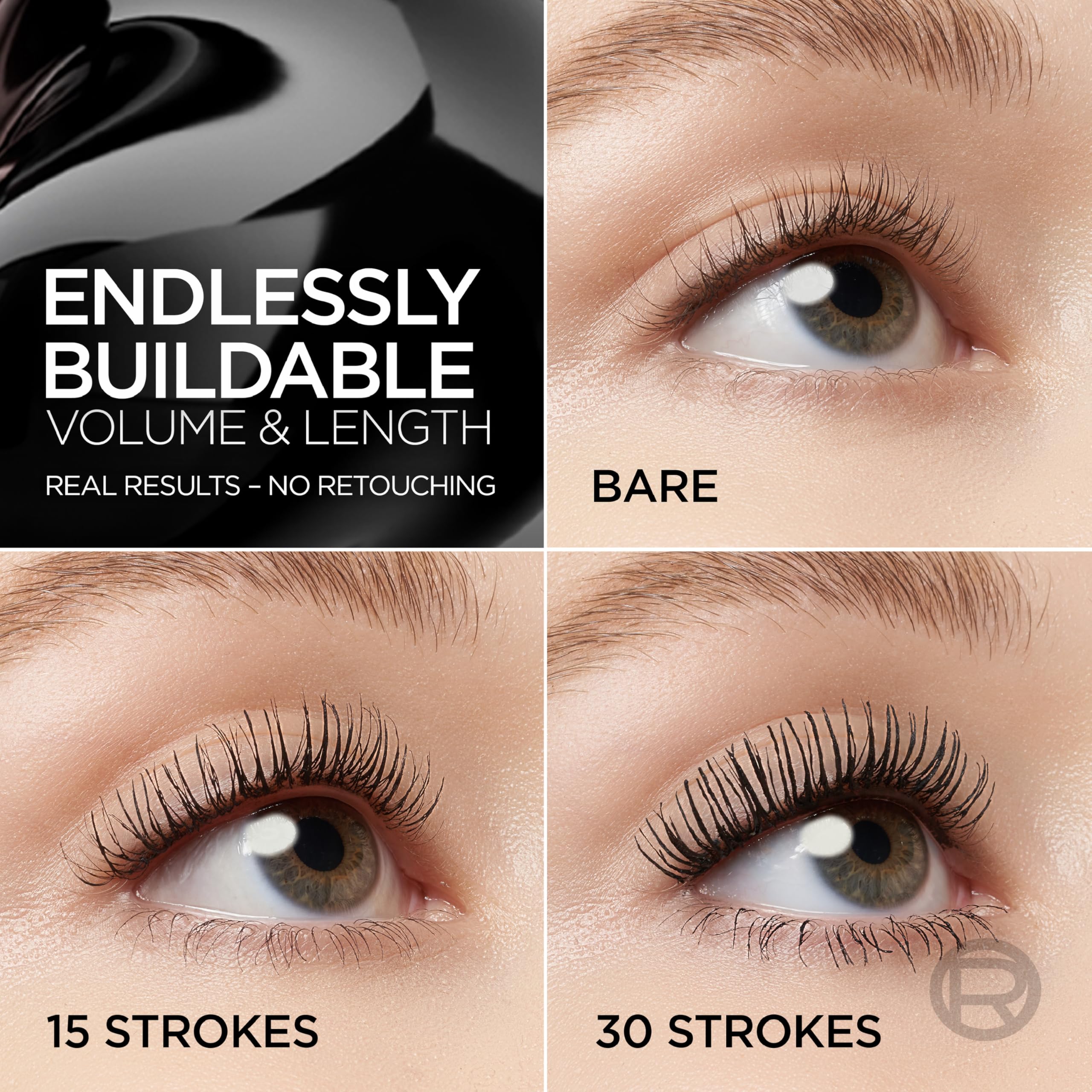 Paradise Big Deal Mascara cepillo cruz-conico para separar y alargar pestañas