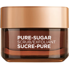 L'Oreal Paris Pure Sugar Scrub para rostro nutre y suaviza la piel al exfoliar.