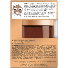 La crema exfoliante se funde con la piel para una exfoliación profunda y suave.