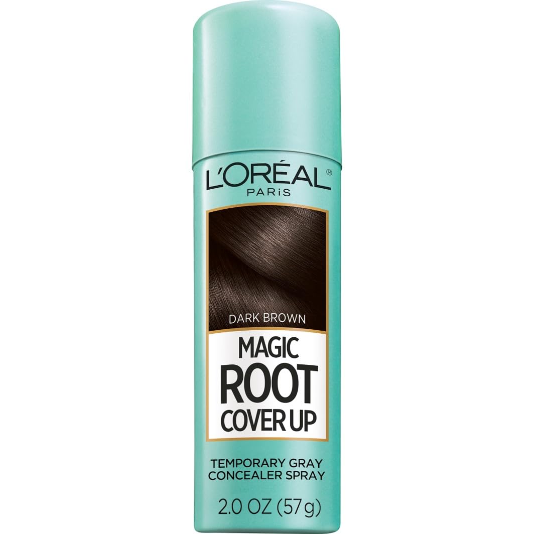 L'Oréal Paris Root Cover Up, spray de cobertura de raíces para ocultar canas rápidamente.