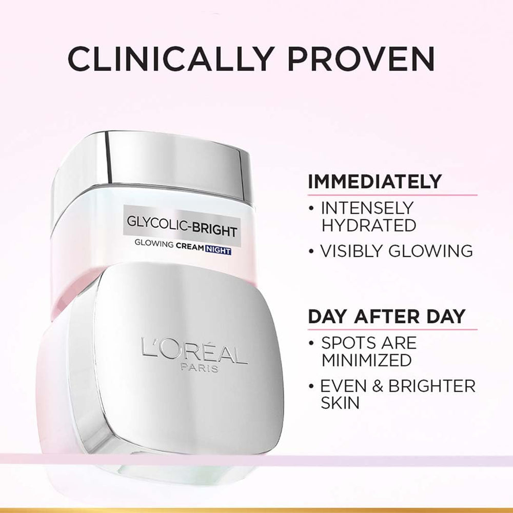 L'Oreal Paris crema de noche, rutina suave que puede revelar piel más luminosa.