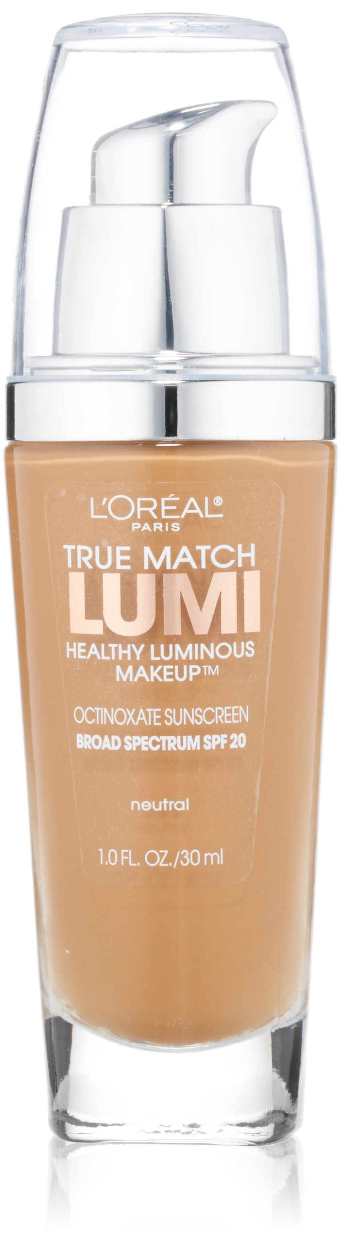 L'Oréal Paris True Match Lumi en botella brillante para una aplicación suave.