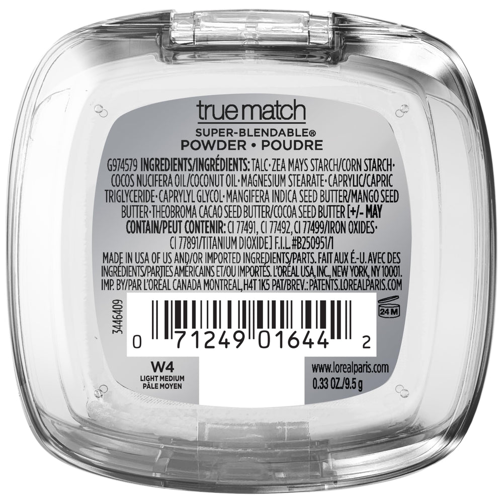 L'Oréal Paris True Match polvo compacto, control del brillo diario.