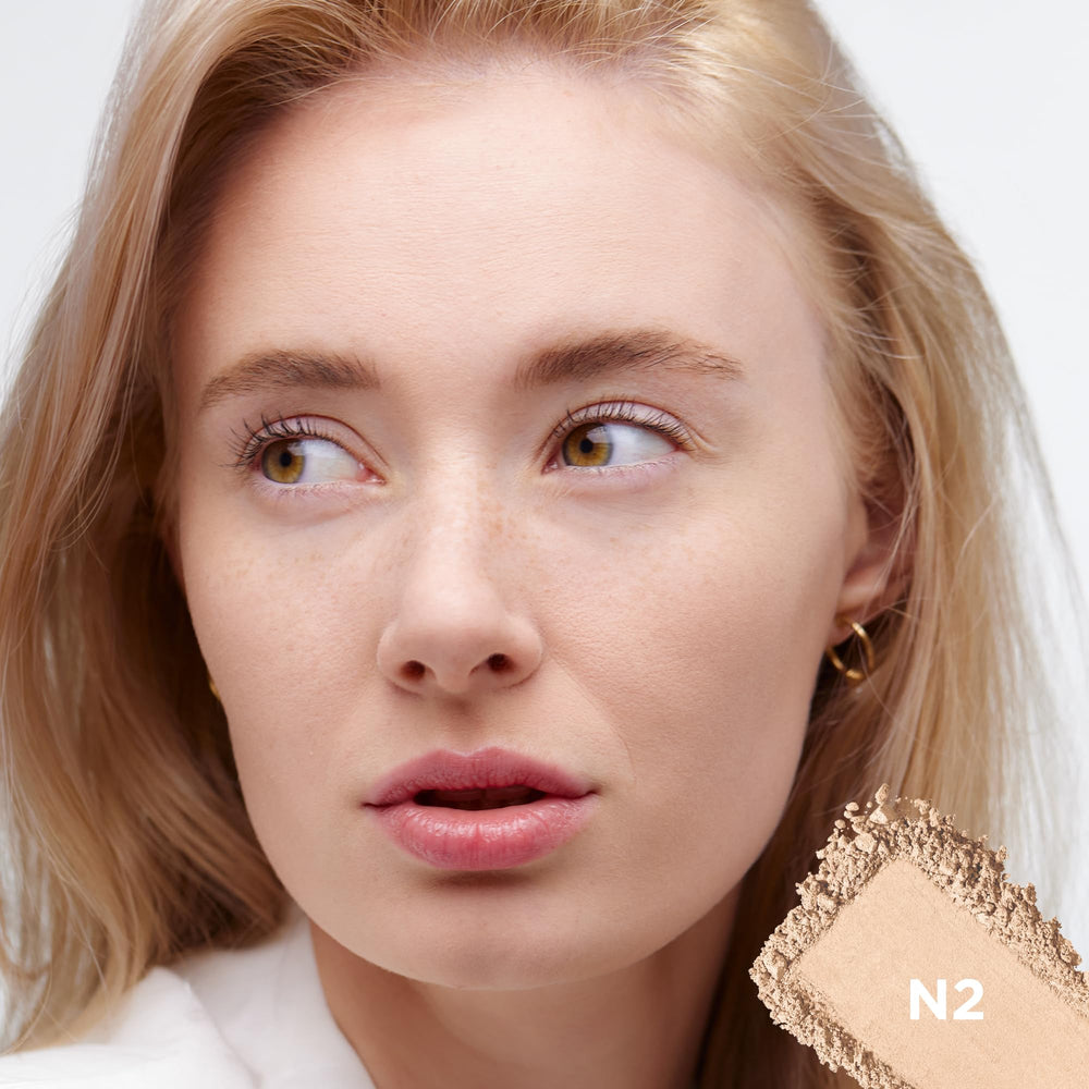 L’Oréal Paris True Match Polvo N2 Light: aplicación portátil con difuminado suave.