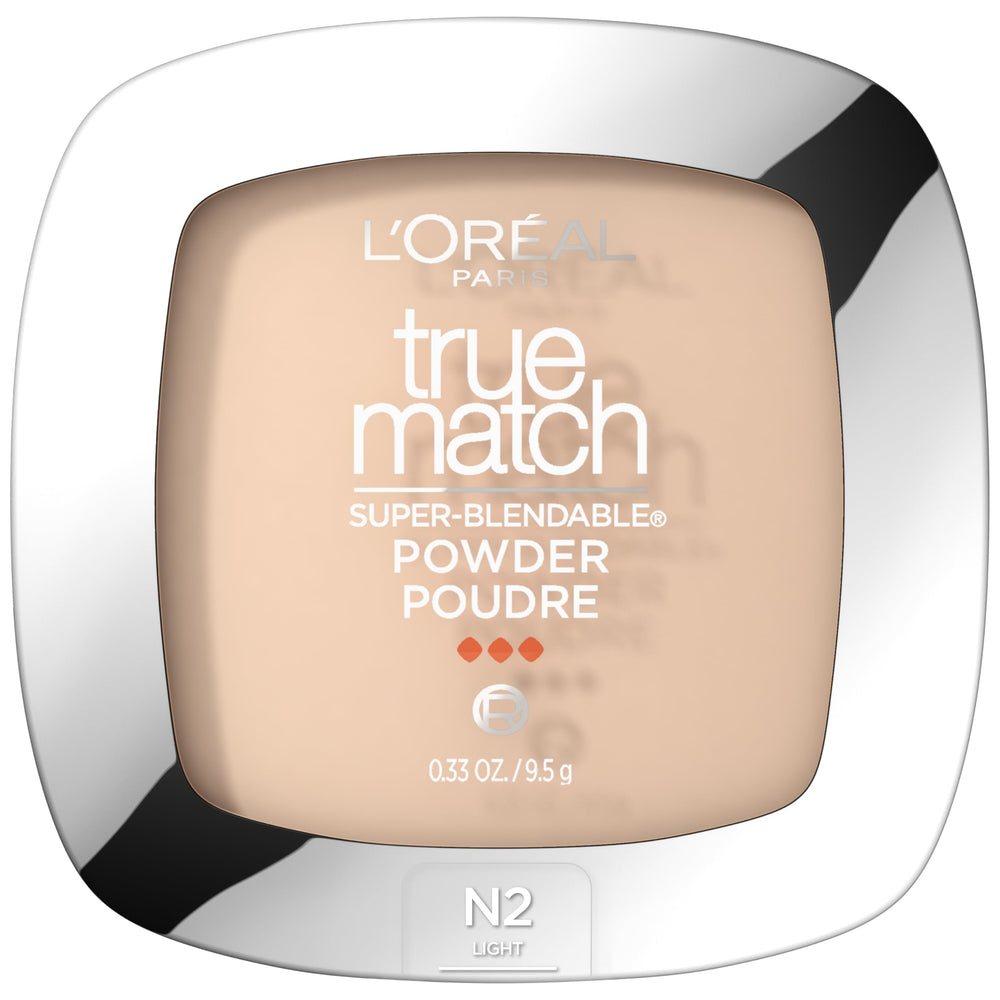 L’Oréal Paris True Match Polvo N2 Light: empaque variado para retoques en cualquier lugar.