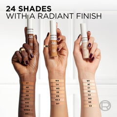 L’Oréal Paris True Match Radiant Serum Concealer ofrece tonos similares a la piel para diferentes looks.