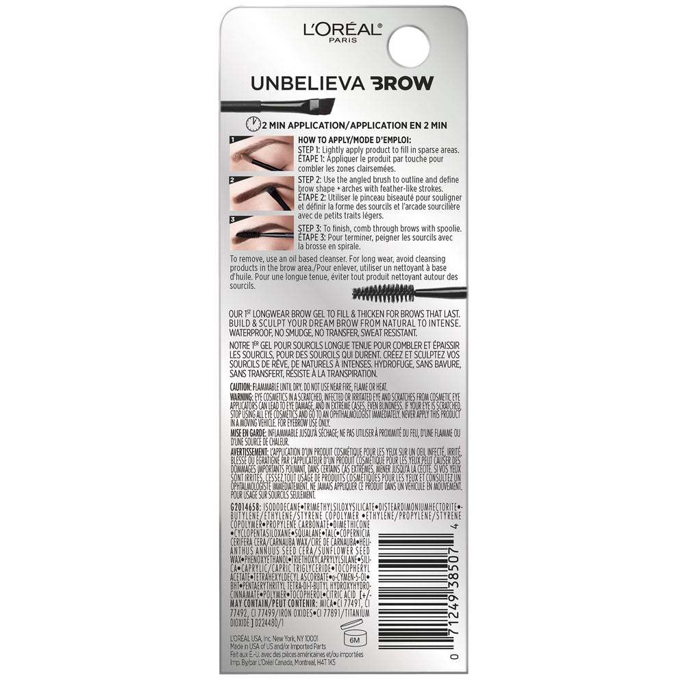 L'Oreal Paris Unbelieva-Brow acabado denso para mayor volumen en las cejas