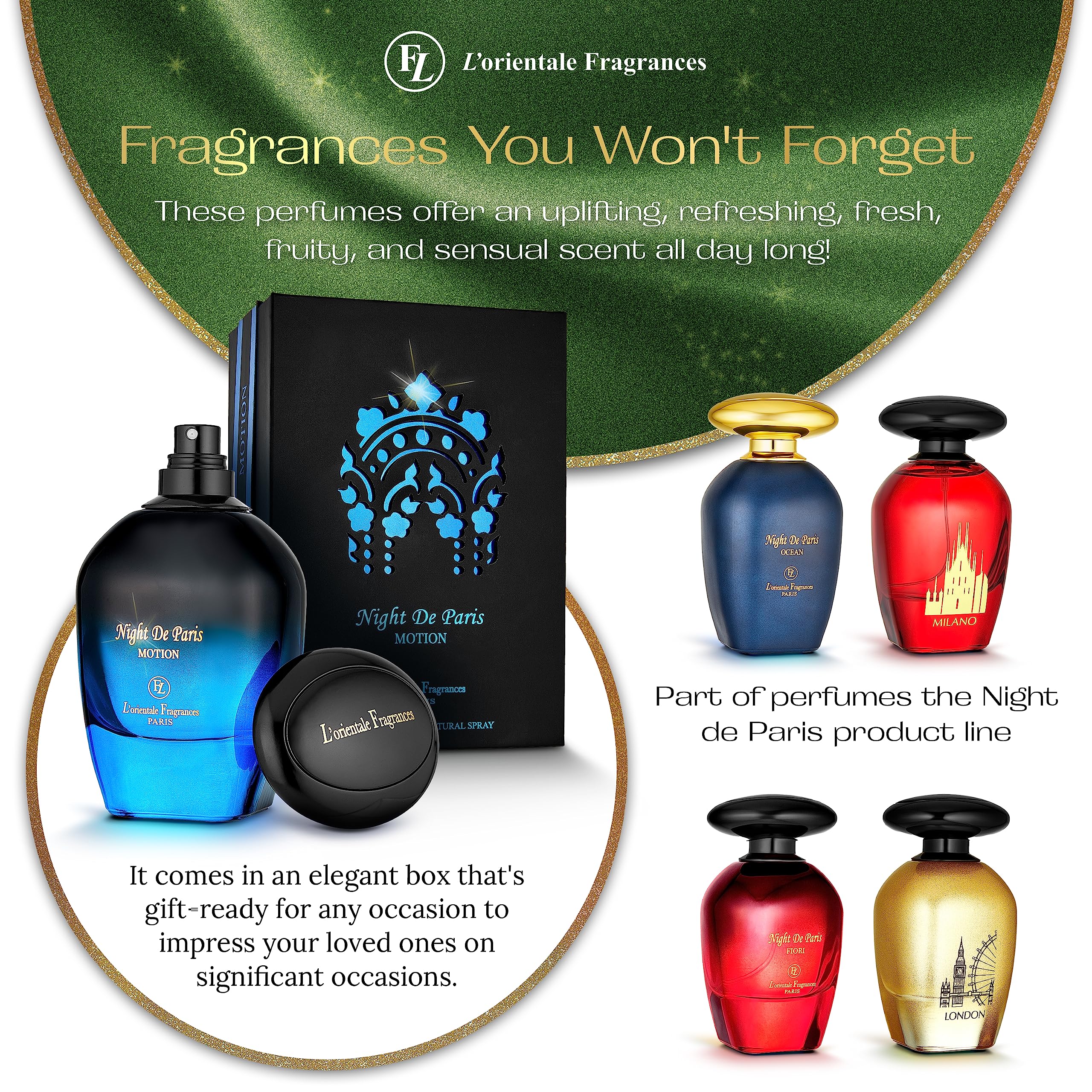 Night De Paris en Motion, oud añade sofisticación y profundidad aromática.