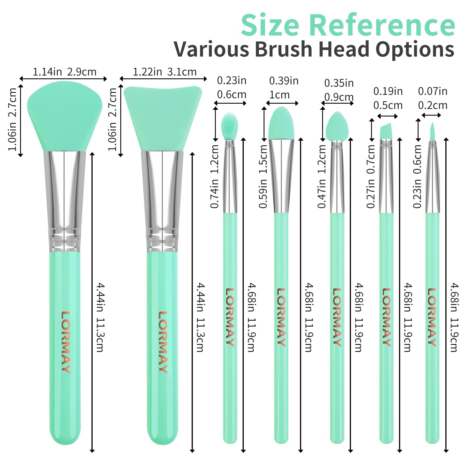 LORMAY diseño ergonómico en verde menta, agarre cómodo y preciso.