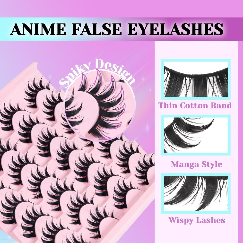 Pestañas Losha manga 8D para volumen suave y natural.
