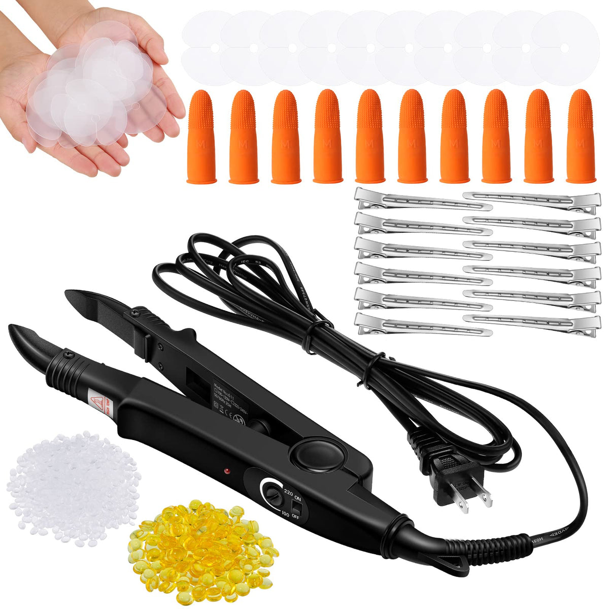 Lothee herramienta termica para extensiones keratina, facilita una fijación suave y duradera