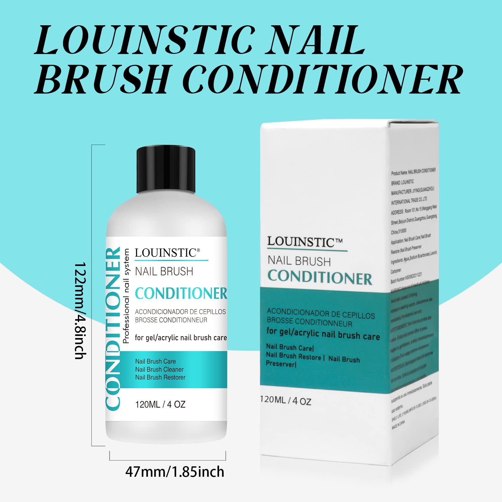 LOUINSTIC kit limpiador para arte y manicura de brochas.
