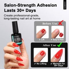 LOUINSTIC primer uñas secado rápido en 15 segundos para mayor eficiencia.