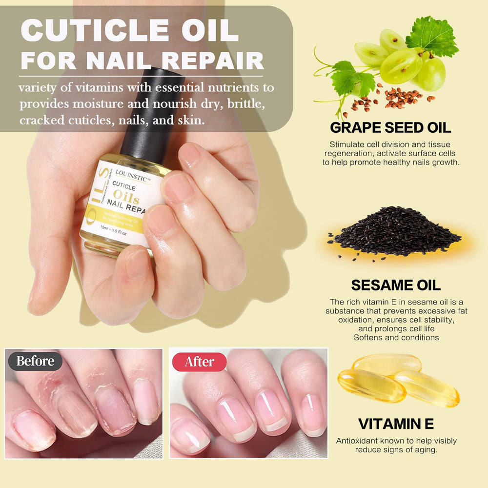 Louinstic Remoción Esmalte UV Gel Fácil para uñas