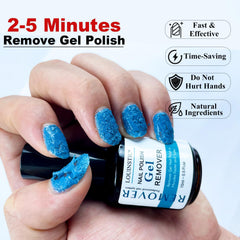 LOUINSTIC Gel Nail Remover aplicación limpia, sin desorden ni envolturas.