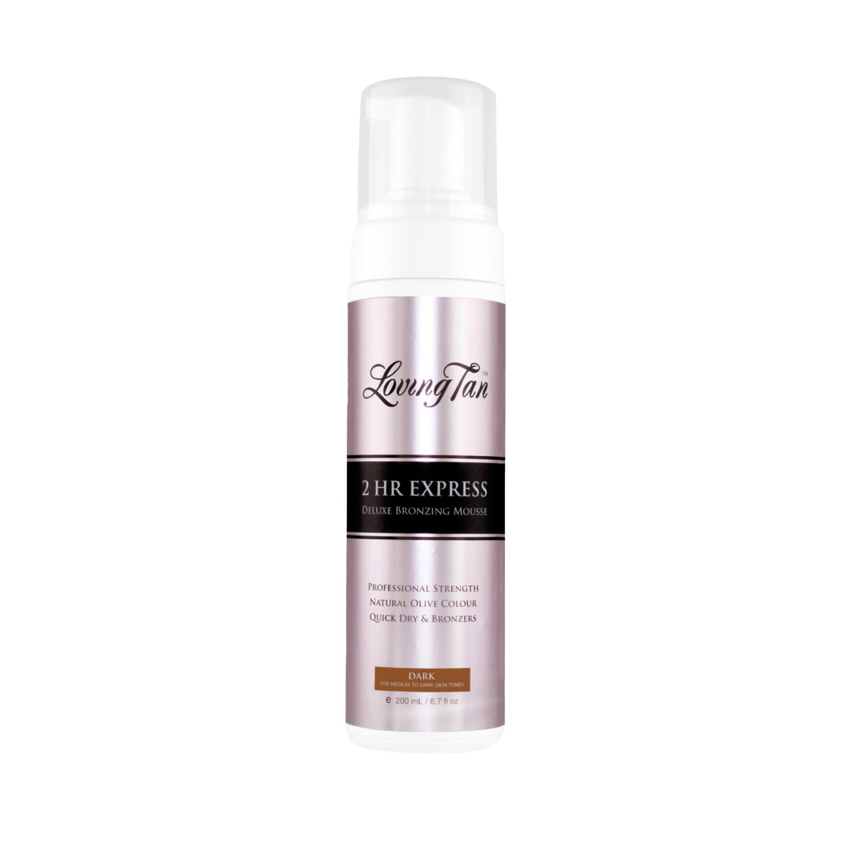Loving Tan 2 HR Express Mousse en botella para un autobronceado rápido y natural