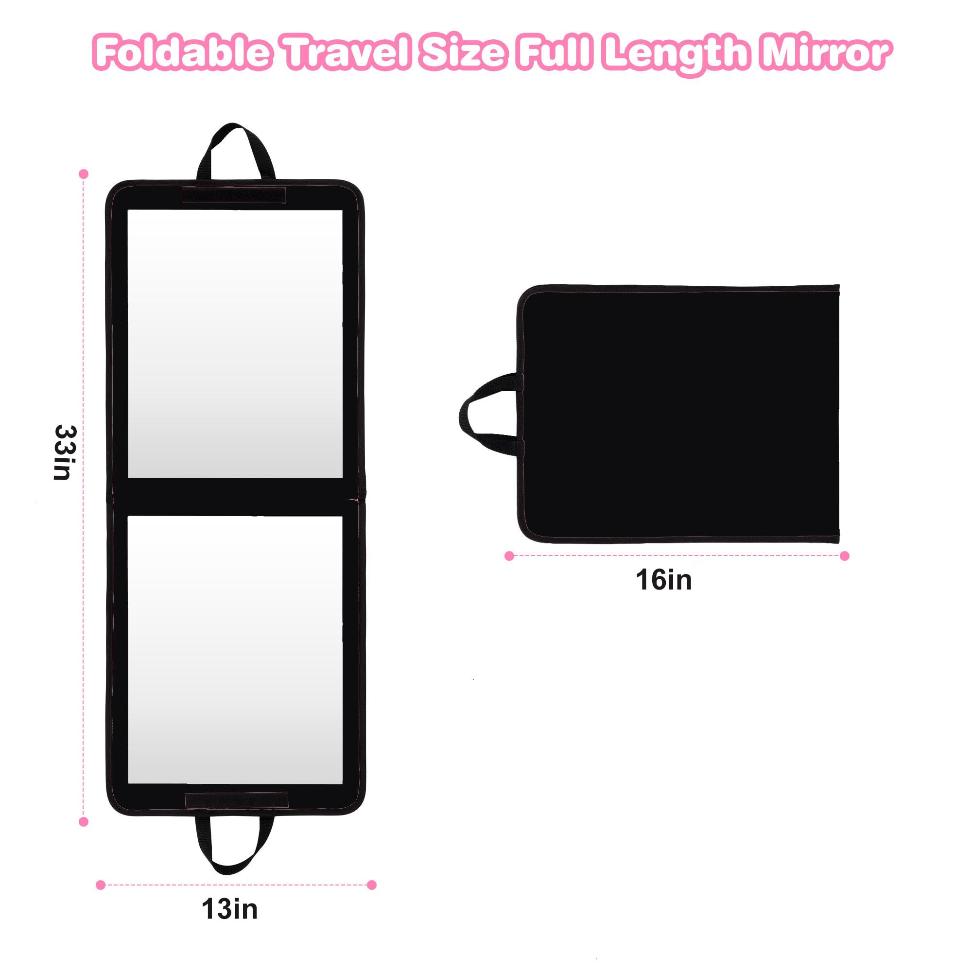 LPHUMEX espejo plegable para viaje, ligero y fácil de guardar.