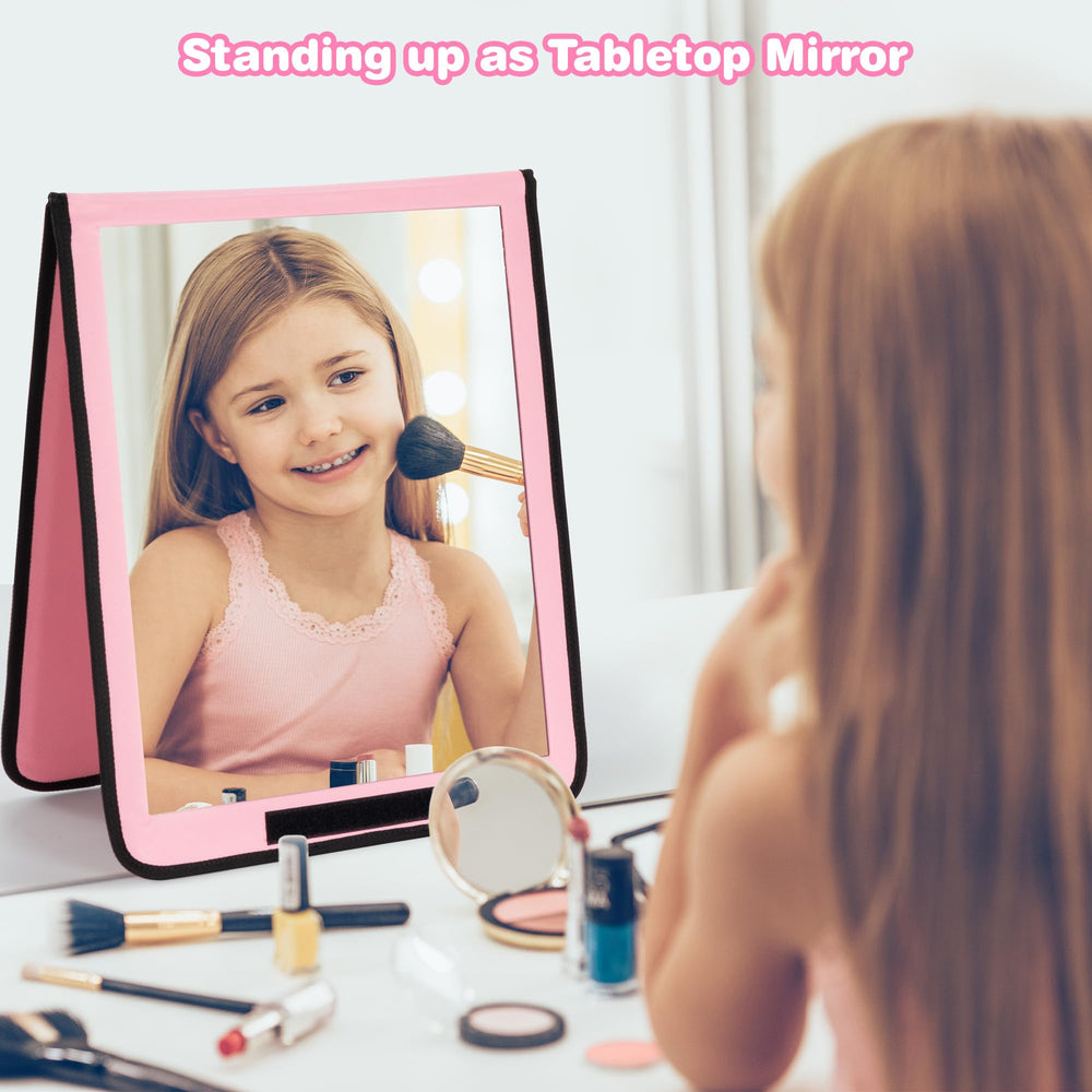 LPHUMEX espejo rosa de doble superficie: claridad estable para ensayos