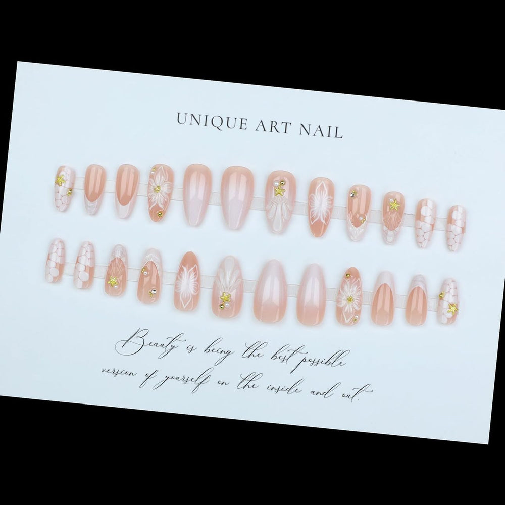 Kit de 24 uñas LPOODDNU para manicura casera rápida