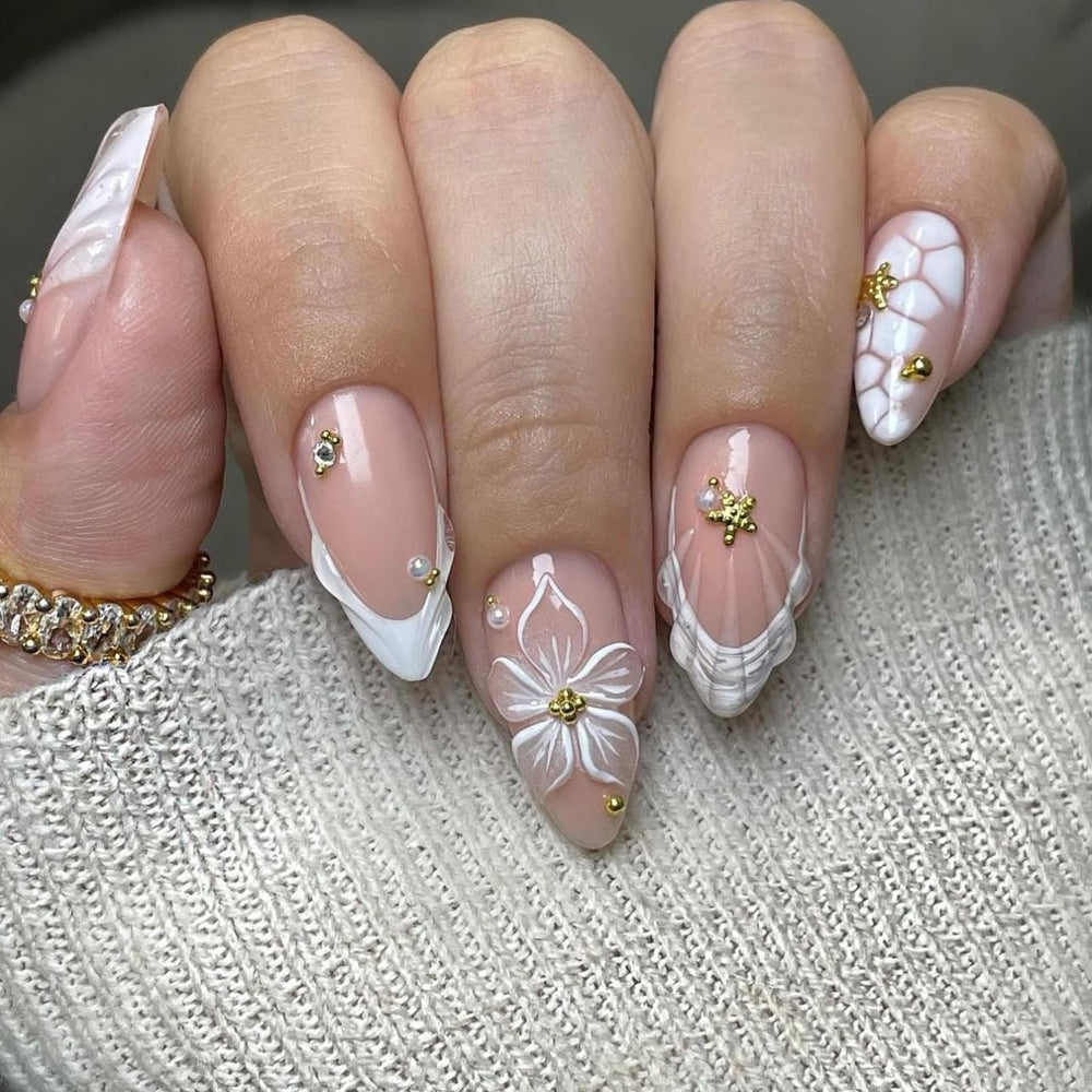 Uñas LPOODDNU en forma almendra para un look elegante y duradero