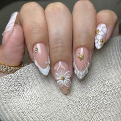 Uñas LPOODDNU en forma almendra para un look elegante y duradero