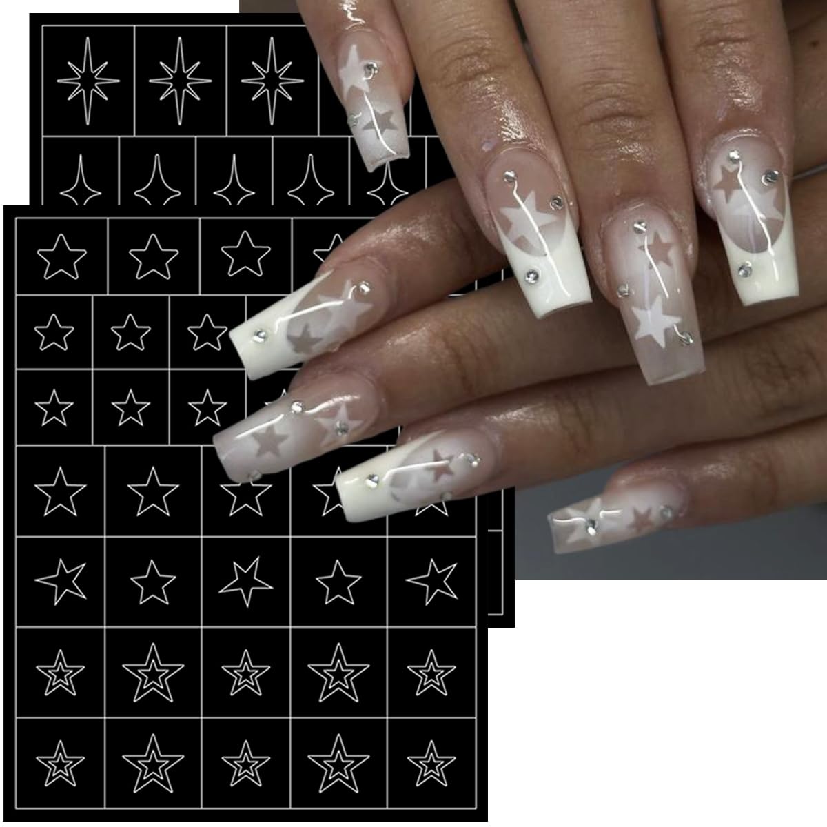 LRKNNO plantillas uñas flores para crear combinaciones bonitas en casa