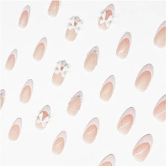 LRKNNO uñas acrílicas rosadas nude para un aspecto natural y sofisticado.