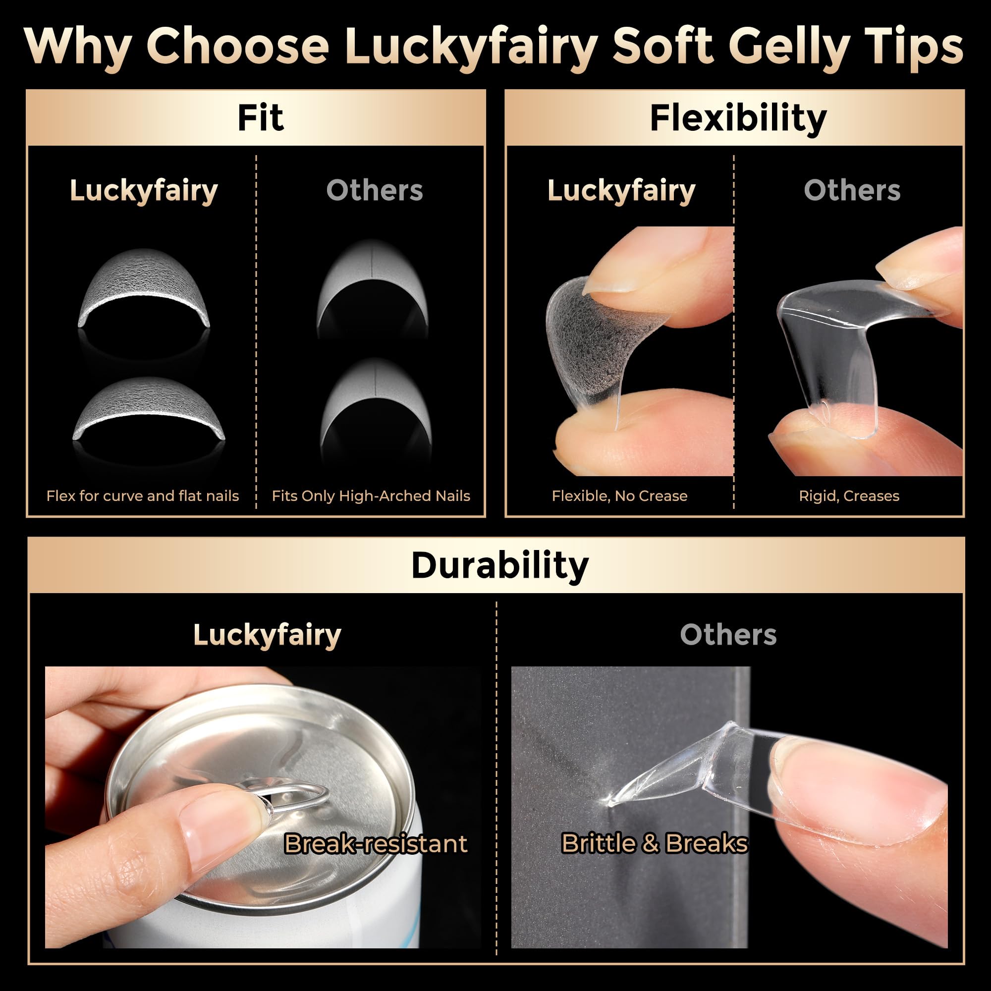 Luckyfairy aplicación fácil en casa para manicura.