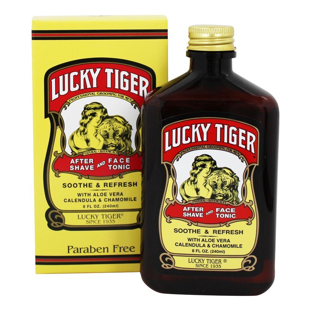 Lucky Tiger Tónico Post Afeitado: botella con efecto calmante para la piel