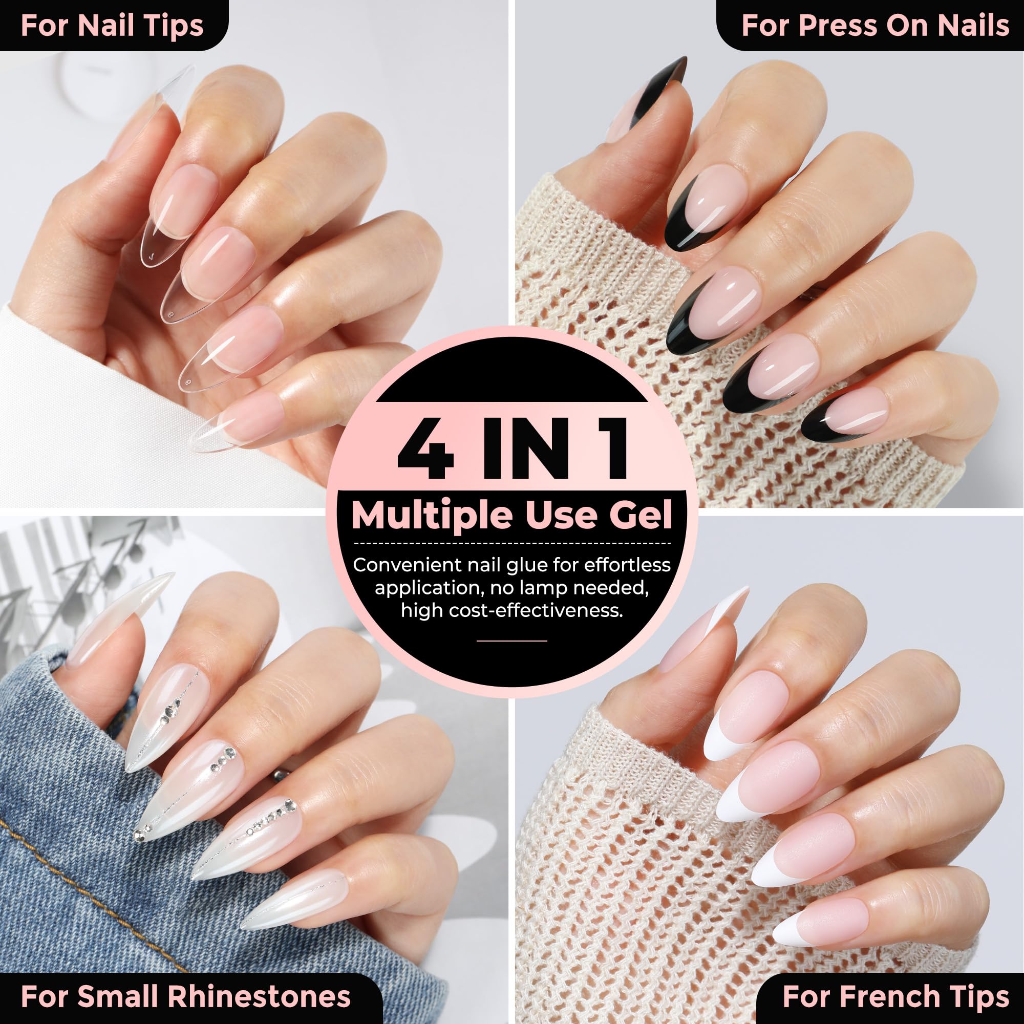 Luckyfairy compatibilidad con uñas artificiales y diseños variados