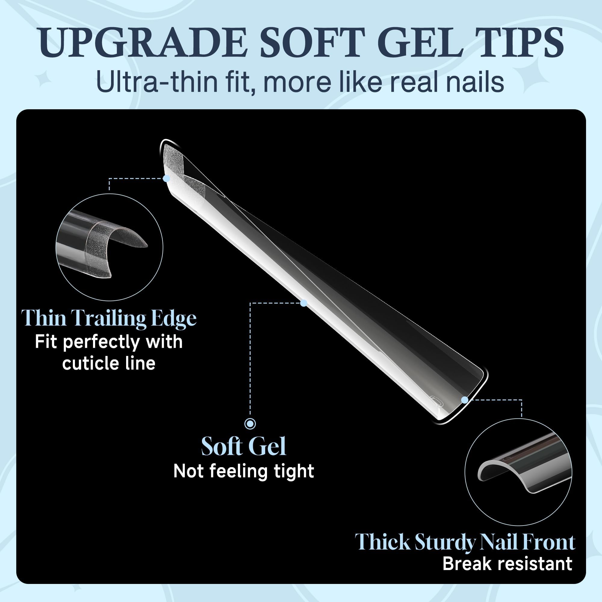 Luckyfairy material gel flexible, se adapta a formas C y planas.