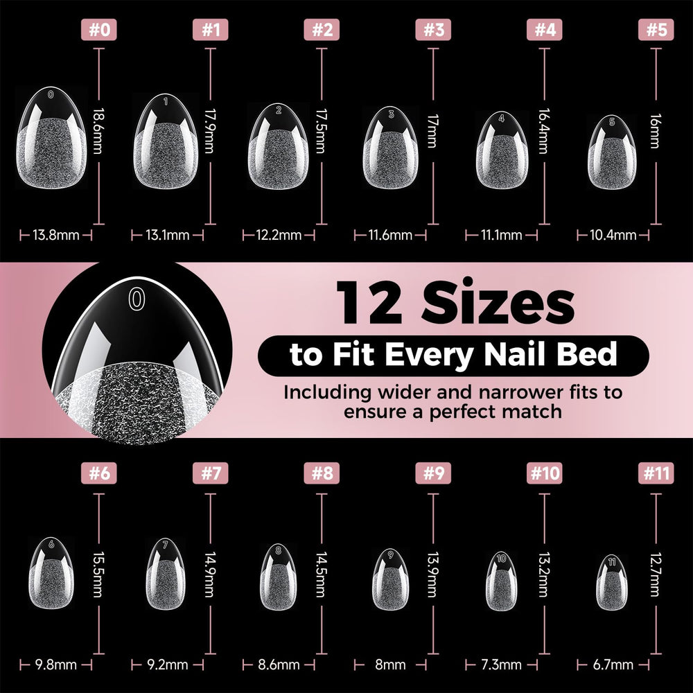Luckyfairy tips de uñas claras, acabado mate para estilo elegante.