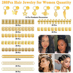 Lucomb pulseras dreadlocks oro para adornar mechones con elegancia