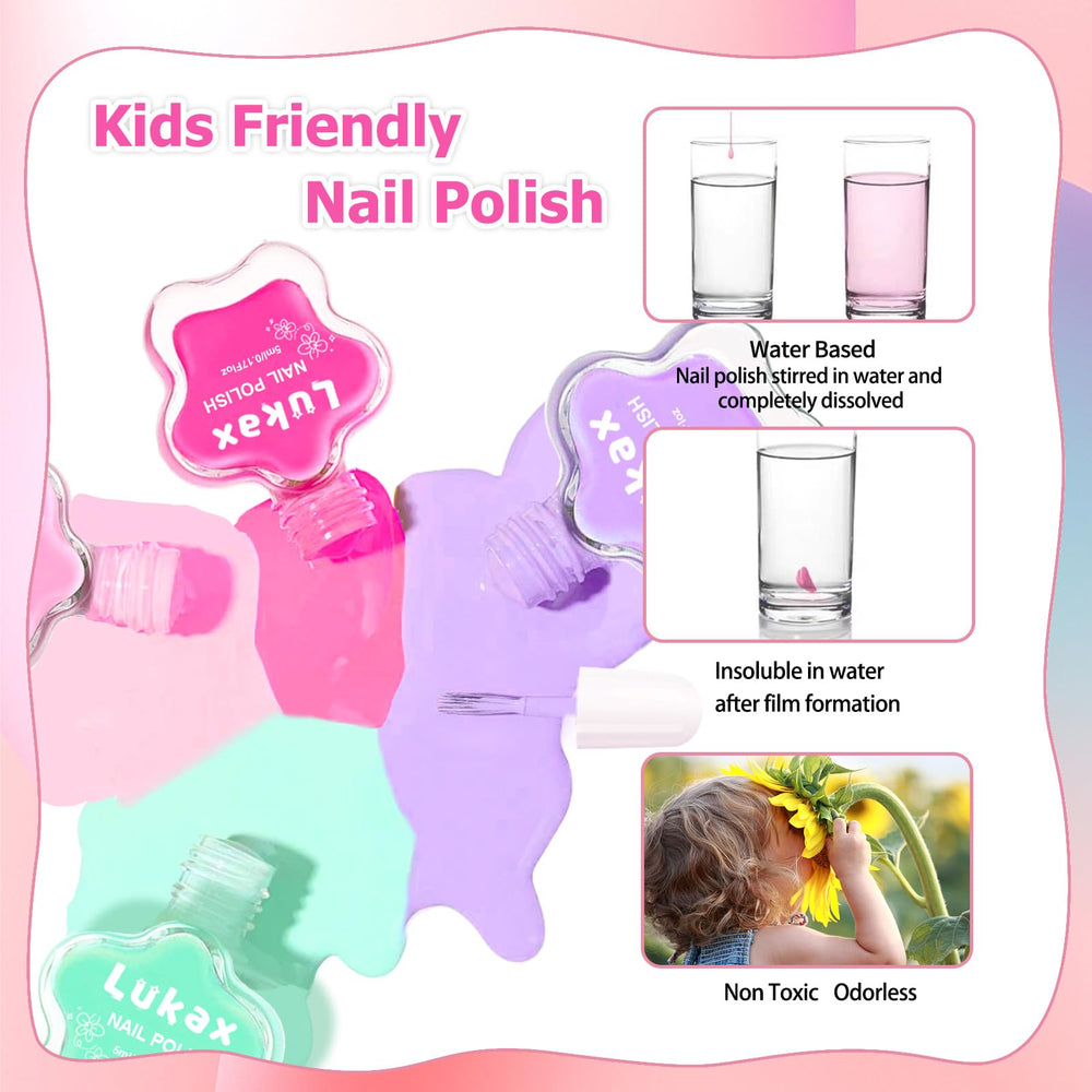Aplicación suave y fácil de colocar en uñas infantiles.